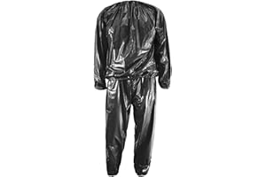 Harilla PVC Schwitz Sauna Anzug, Anti Schweißanzüge Übungs Anzüge Fitness Sauna Anzug Trainingsanzug Hoodie Hose