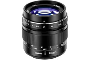 JINTU 35mm F/0.95 Manual APS-C Cameras Lens For Sony E Mount Mirrorless Cameras A7 A7R A7III A7S A7C A7IV A6600 A6000 A6300 A6400 A6500 NEX-3 NEX-3R NEX-5R NEX-5T A9 A100