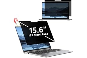 Hinnwer Filtro Schermo Privacy per 15,6 Pollici 16:9, Rimovibile, Anti Luce Blu, Anti-Spia, Filtro Privacy Magnetico Ultrathin Computer Portatili per HP/dell/Acer/Lenovo/Thinkpad/Samsung/ASUS/Sony