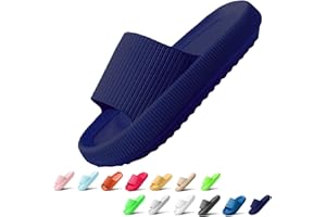 Sumvov Claquettes Femme Chausson Homme Confortables Pantoufles Semelle Épaisse EVA Cloud Slippers Séchage Rapide Claquette Douche Antidérapant Chaussons de bain/de plage