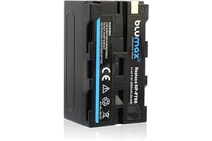 Blumax Akku kompatibel mit Sony NP-F750 / NP-F550 / NP-F970 / NP-F960 / NP-F570 | 4000mAh - (Blackmagic NP-F570) - auch für Diverse Blitzgeräte Videoleuchten Fieldmonitore