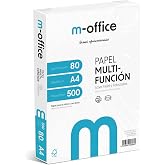 A4 80 g Pack of 500 Sheets Multifunction Paper for Inkjet and Laser Printer, A4 Sheets 210 x 297 mm, Ideal for Office and Hom