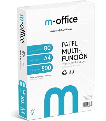 Papier Photocopieur Q-Connect A4 80g/m² - Blanc 145 CIE - Pack 500 Feuilles - Pour Impression Quotidienne