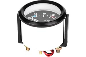52 mm 2 tum digital vattentemperaturmätare för bil 40–120 | ABS-hölje LED-display kompatibel med lastbilar och fordon 12 V DC