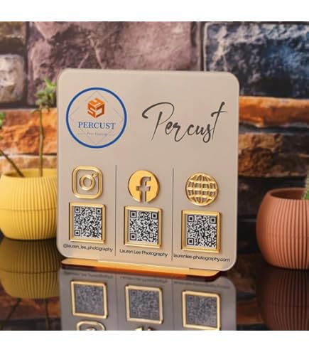 Cartello WiFi Acrilico Con Codice QR Personalizzabile - 16,5x19,7cm | Per Locali, Uffici, Eventi - Foto 8