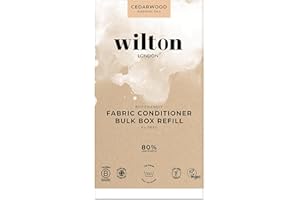 Wilton London Cedarwood Fabric Conditioner Refills - 160 Washes - Plant-based & Biodegradable Softner - 100% Recyclable - Less Plastic - Essential Oils - Made in UK - 4L