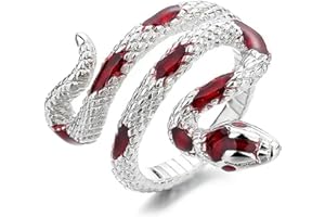 PRETTYLE Bagues serpent gothiques Punk pour femmes, Vintage, ouvert, réglable