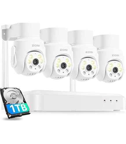 Caméra de surveillance extérieure WiFi 4K 8MP - Alarme et