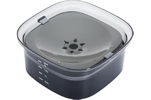 PDTO Dog Water Bowl No Spill Splash Free Pet Water Bowl,2L Capacity Pet Floating Bowl No Mess Large Dog Water Bowls,Non Slip Slow Dog Water Bowl for Dogs Cats