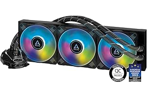 ARCTIC Liquid Freezer II 360 A-RGB - Watercooling, Refroidisseur à eau pour processeur AIO Multi-Compatible avec A-RGB, Pompe Efficace contrôlée par PWM, 200-1800 rpm, compatible avec LGA1700