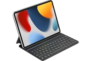 ‎HOU HOU iPad 10. Generation Tastatur-Case mit einstellbarem Winkel, Smart Keyboard Folio und magnetischem Laden - Kompatibel mit dem iPad 10. Generation 10.9" 2022 QWERTZ Deutsches Layout Schwarz