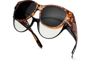 Face Shadow Surlunettes de Soleil Polarisées Sur Lunettes de Soleil Superposable Femme pour Conduite, Cyclisme, Sport et Loisirs Protection UV400