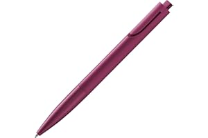 Lamy noto burgundy penna a sfera - penna a sfera con fusto triangolare in plastica - la clip emerge dal contorno del fusto - ricarica di grande capacità M 16 in larghezza linea M in nero inclusa
