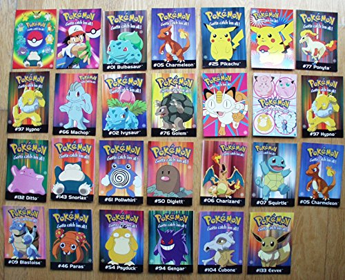 Preisvergleich Produktbild POKEMON Postkarten 27 verschiedene