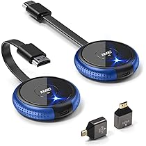AIMIBO Wireless HDMI Transmitter and 2 Receivers - up to 4 Receivers - 165FT/50M Streaming 1080P @60Hz Video for Laptop, Camera to Multiple TVs, Projector