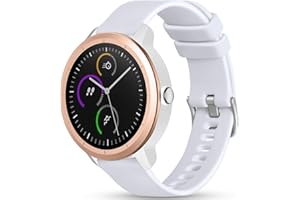 Vobafe Cinturino per Garmin Venu/2 Plus/sq/sq 2 Music/Garmin Vivoactive 3/Forerunner 55/245/645, Cinturino in silicone morbido da 20mm per Garmin Instinct 2S/Vivomove HR/Fenix 7S