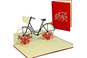 LINPOPUP LIN - POP 156 UP 3D kartki z życzeniami rowerowymi, kartki z życzeniami, kartki urodzinowe Venlo, damski rower