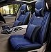 Produktbild DD Vier Jahreszeiten Auto Innenkissen Vier Jahreszeiten Allgemeine Automobil Innenraum 3D Eis Seide Auto Sitz Kissen Deckung , Blue,Blue