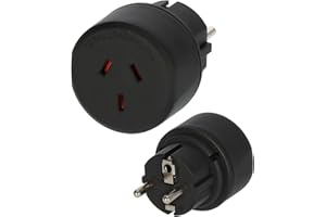 Brennenstuhl Wtyczka podrózna/adapter podrózny (adapter dla: gniazdo Euro i wtyczka Gniazdo Euro i Australia, Chiny) czarny