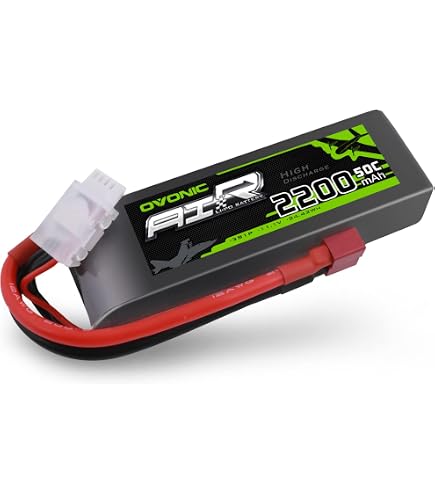 Hilldow Batterie Lipo 3S 11.1V 2200mAh 40C pour RC Boîtier Souple avec Connecteur T pour Drone Avion Quadcoptère Hélicoptère Voiture RC Camion Véhicules Modèles de Loisirs FPV RC (Lot de 2