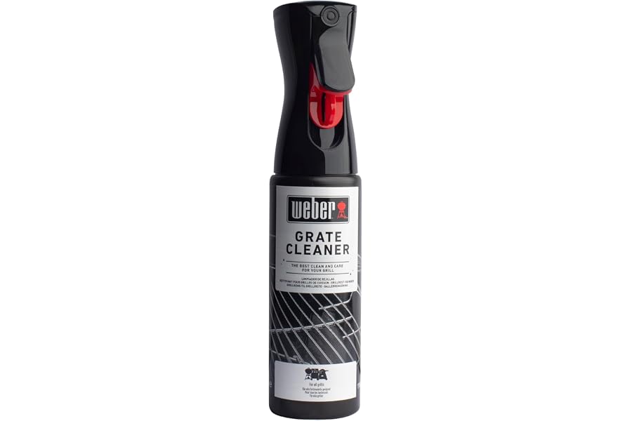Weber Limpiador de parrillas 300ml, pulverización fina, disuelve grasa y residuos de alimentos, biodegradable, sin ingredient