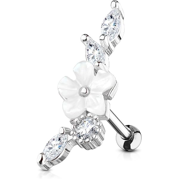 3 pezzi set di orecchini a bottone per piercing all'orecchio