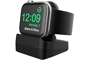 ‎COZYCASE Cozycase Stacja ładująca kompatybilna z Apple Watch Series 9/8/7/SE/Series 6/Series 5/Series 4/Series 3/Series 2/Series 1, uchwyt stacji dokującej do 38/40/41/42/44/45mm (czarna)