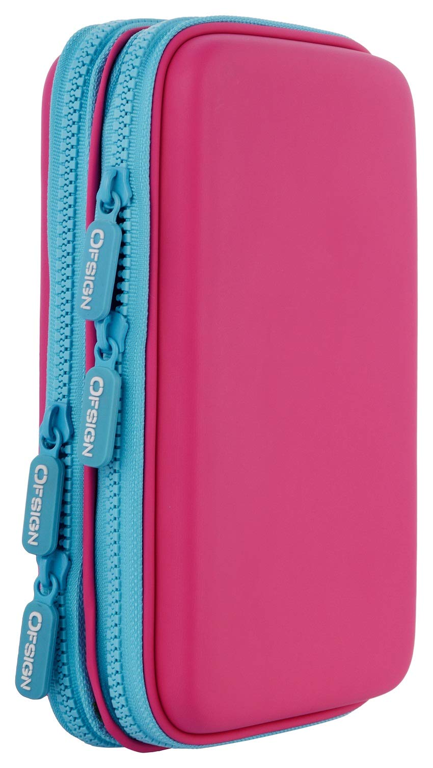 Ofsign Sports Dual Layer Pencil Case for Boys â Multi-Use Pencil Box for Girls with Mesh Pocket, Stationery Items Organizer, Large Capacity Pencil Pouch (Football Art, Pink) - Image 6