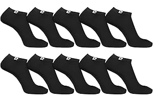 PIERRE CARDIN UNDERWEAR Pierre Cardin Skarpetki męskie z czesanej bawełny - Zestaw 10 sztuk - Niskie skarpety męskie, wygodne i oddychające, rozmiar 40/46, czarne, NR, 40/46 EU