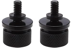 YINETTECH 2 Piezas Perno de Sujeción para Asiento de Motocicleta Palanquilla de Aluminio Negro CNC de 6mm de Diámetro de Rosca Tornillos de Montaje para Asiento Trasero