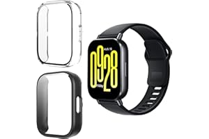 Effcotuo 2 Piezas Funda para Xiaomi Redmi Watch 5 Active Funda Cover, Protector de Pantalla TPU Suave láminas Protectora Anti-Rasguños HD Clear TPU [ Alta Sensibilidad]