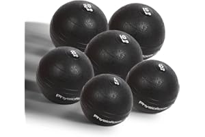 PhysioRoom 4kg - 20kg Medicine Ball Weight Slam Ball - Home Gym Fitness Workout Equipment for Strength Training, Ab Exercises, Throwing, Building & Toning Muscle