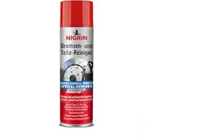 NIGRIN bromsrengörare, motordelsrengörare, 500 ml sprayburk, för avfettning av bromsar, motor- och maskindelar, 1 st