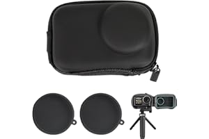 WUSANNA Mini-Tasche kompatibel mit DJI OSMO Action 4/Action 3, Mini-Tragetasche Mini Case Schutz Tasche Zubehör Tragbare Aufbewahrungsboxen Objektivtasche im Taschenformat mit 2 Objektivdeckel