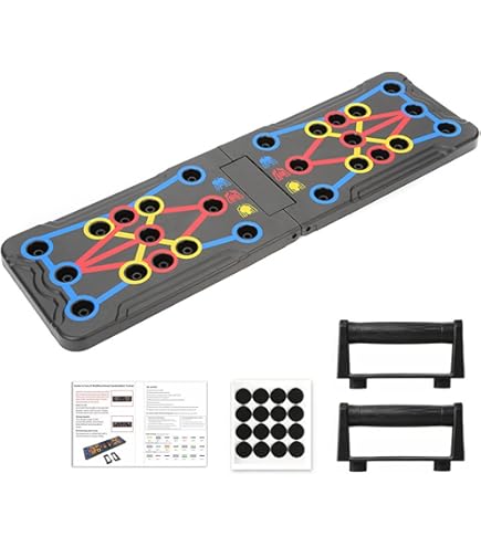 Tavola Portatile Per Flessioni - Pieghevole, Con Maniglie, Allenamento Pettorali E Bicipiti - Foto 3