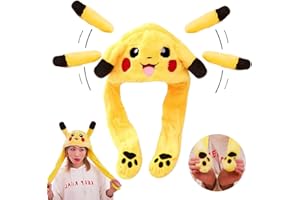 BAYINBROOK Cute Hat with Moving Ears, Bunny Hat with Floppy Moving Ears, Bunny Hat Moving Ears for Kids Adults, Funny Party Hats Cosplay Hats Lovely Gifts