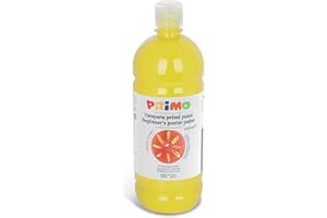 Primo – Abwaschbare Temperafarben für Kinder ab 3 Jahren und Anfänger, 1l-Flasche, Erste Schritte Temperafarben zum Malen auf Papier, Stoff, Glas und Mehr, Kreative Arbeiten für Kinder und Hobbys