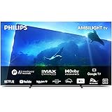 Philips Ambilight OLED818 194 cm (77 Pulgadas) Smart 4K OLED TV | UHD y HDR10+ | 120Hz | Engine P5 AI Picture | Dolby Atmos |