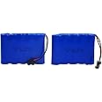 Blomiky 6V 700mAH Ni-Cd Battery Replacement for Old Version Amphibious Stunt RC Cars 4WD 1/18 High Speed RC Buggy Vehicle / GS02 Battery 2 Pack