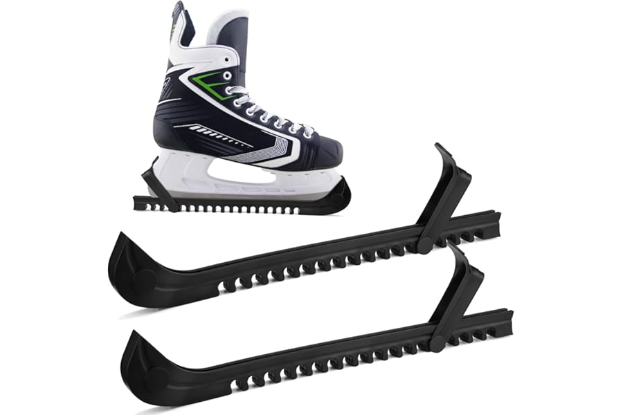 Teokantz 1 Pair Ice Skate Guards, 34.5 cm Adjustable Ice Skate Blade Covers, Skate Guards for Hockey Skates and Figure Skates