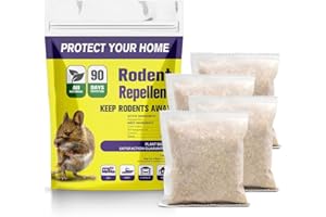 Sanspest éloigner Les Rats, Anti Souris et Rats Puissant, Repulsif Souris, Anti Rat, Repulsif Rat,Repulsif Rongeur pour Voiture, Anti Rongeur Interieur, Mieux Que Ultrason Souris et Rats, 4 Pièces