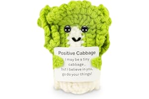 ddLUCK Funny Easter Basket Essentials Stuffers, Mom Gifts, Mini Positive Crochet Cabbage Decor, Appreciation Gift for Women Men Grandma Friends Teacher Coworker Employee Boss