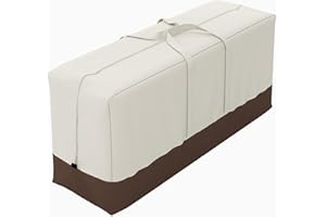 CLASSIC ACCESSORIES Amazon Basics - Aufbewahrungstasche für Gartenmöbel-Sitzkissen / -Sitzbezüge, Beige, Hellbraun