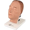 Multi-Directional Injection Mannequin Face Training Model, SiliconeFacial Injection Training Model with Common Facial Issues for Micro-Plastic Teaching and Injection Training to Aestheticians