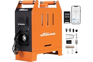 ‎MAXPEEDINGRODS maXpeedingrods Standheizung Diesel 5KW 12V, Geräuscharmer Betrieb Dieselheizung mit Bluetooth App, Kontrolle Fernbedienung und LCD-Schalter, Luftheizung Air Diesel für Wohnmobil Auto PKW LKW