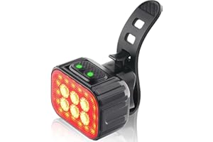 BALUOQI Phares de vélo - Feux arrière Combo Rechargeable Superbike phares et Feux arrière Pack LED Mountain Bike Lights Clignotants Avant et arrière