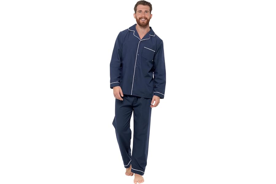 Strong Souls Mens Pyjamas Traditional 2 Piece Pjs