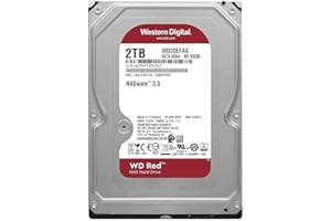 WESTERN DIGITAL WD Red 2TB 3.5 Inch NAS Internal Hard Drive - 5400 RPM - WD20EFAX