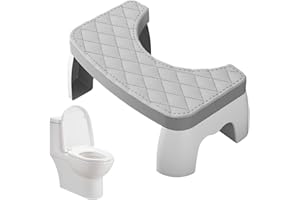 Geteawily Scaletta da toilette – Sgabello da toilette fisiologico – Poggia piedi robusto per il bagno – Servizi igienici per dormitori di appartamenti a casa per gli anziani