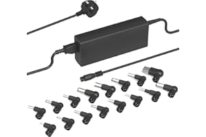 NELEBUTO 90W Universal AC Adapter Laptop Charger UK Compatible with HP Lenovo Acer Asus Dell IBM Toshiba Samsung Sony Fujitsu Gateway Notebook Ultrabook Chromebook Power Supply Cord with 16 Tips